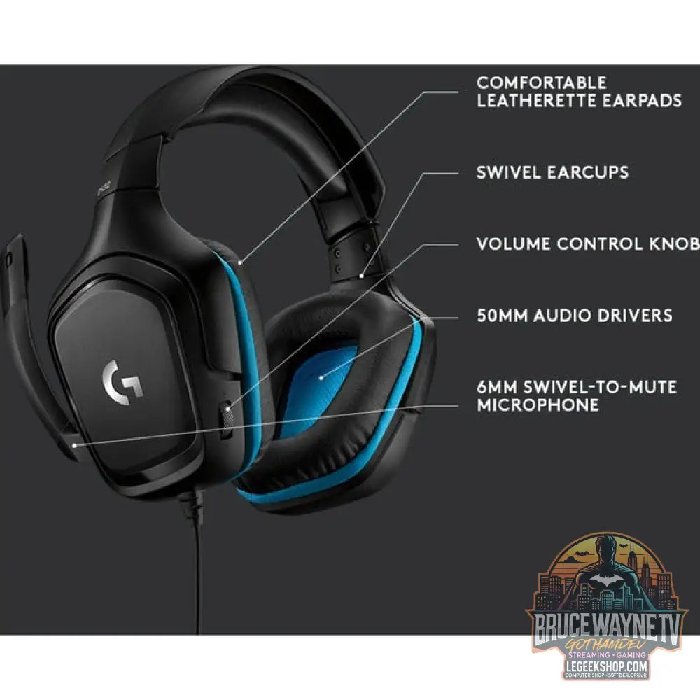 G432 Gaming Headset - Logitech - vue 10