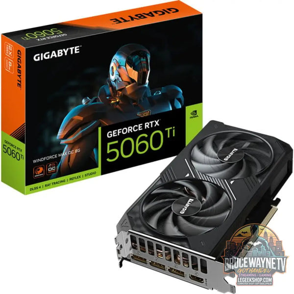 GIGABYTE GeForce RTX 5060 Ti WINDFORCE MAX OC 8G, carte graphique DLSS 4, 3x DisplayPort, 1x HDMI 2.1 - GIGABYTE