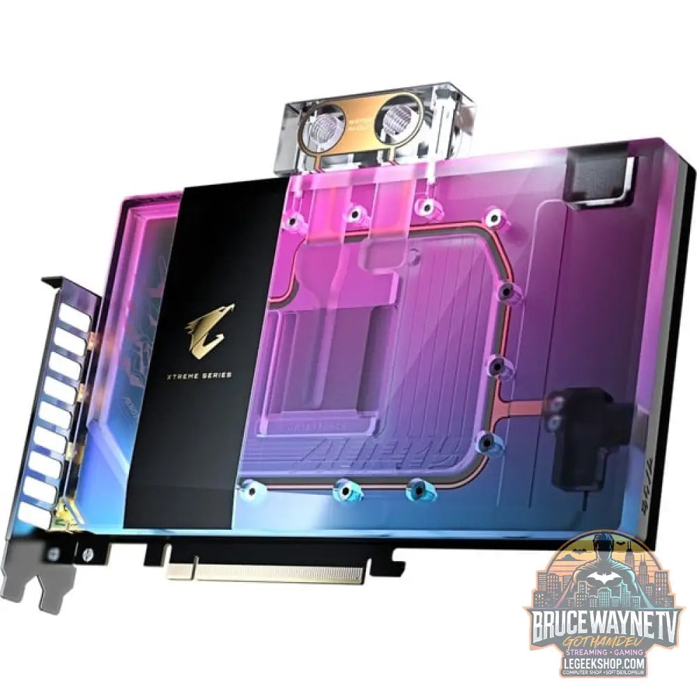 GIGABYTE GeForce RTX 5090 AORUS XTREME WATERFORCE WB 32G, carte graphique DLSS 4, 3x DisplayPort, 1x HDMI 2.1 - GIGABYTE - vue 3