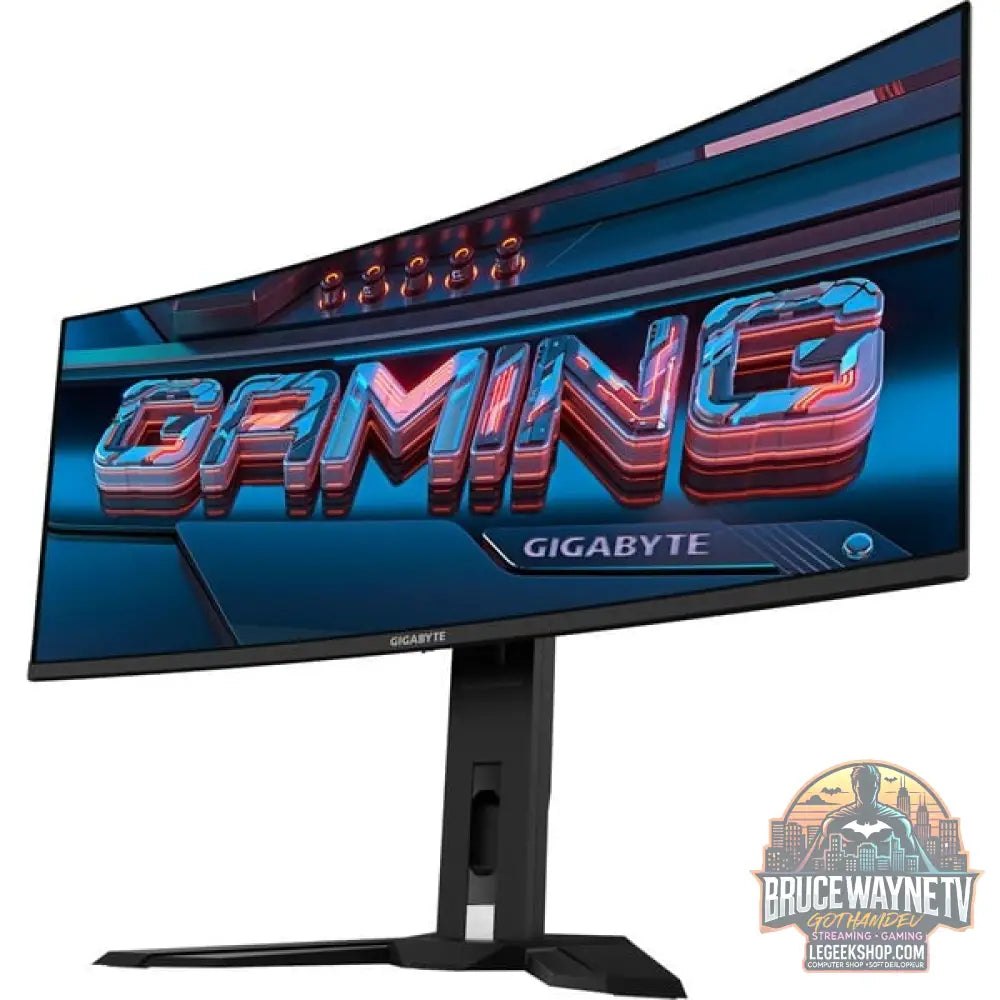 GIGABYTE MO34WQC2 34" QHD/WQHD QD-OLED 240 Hz - GIGABYTE - vue 3