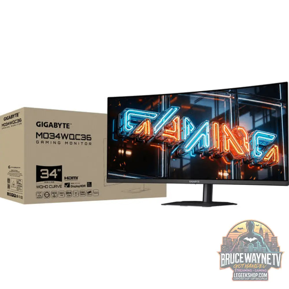 GIGABYTE MO34WQC36 QD-OLED 34" QHD/WQHD QD-OLED 360 Hz - GIGABYTE - vue 9