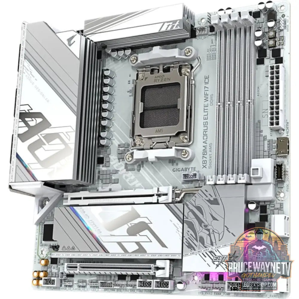 GIGABYTE X870M AORUS ELITE WIFI7 ICE, carte mère - GIGABYTE - vue 4
