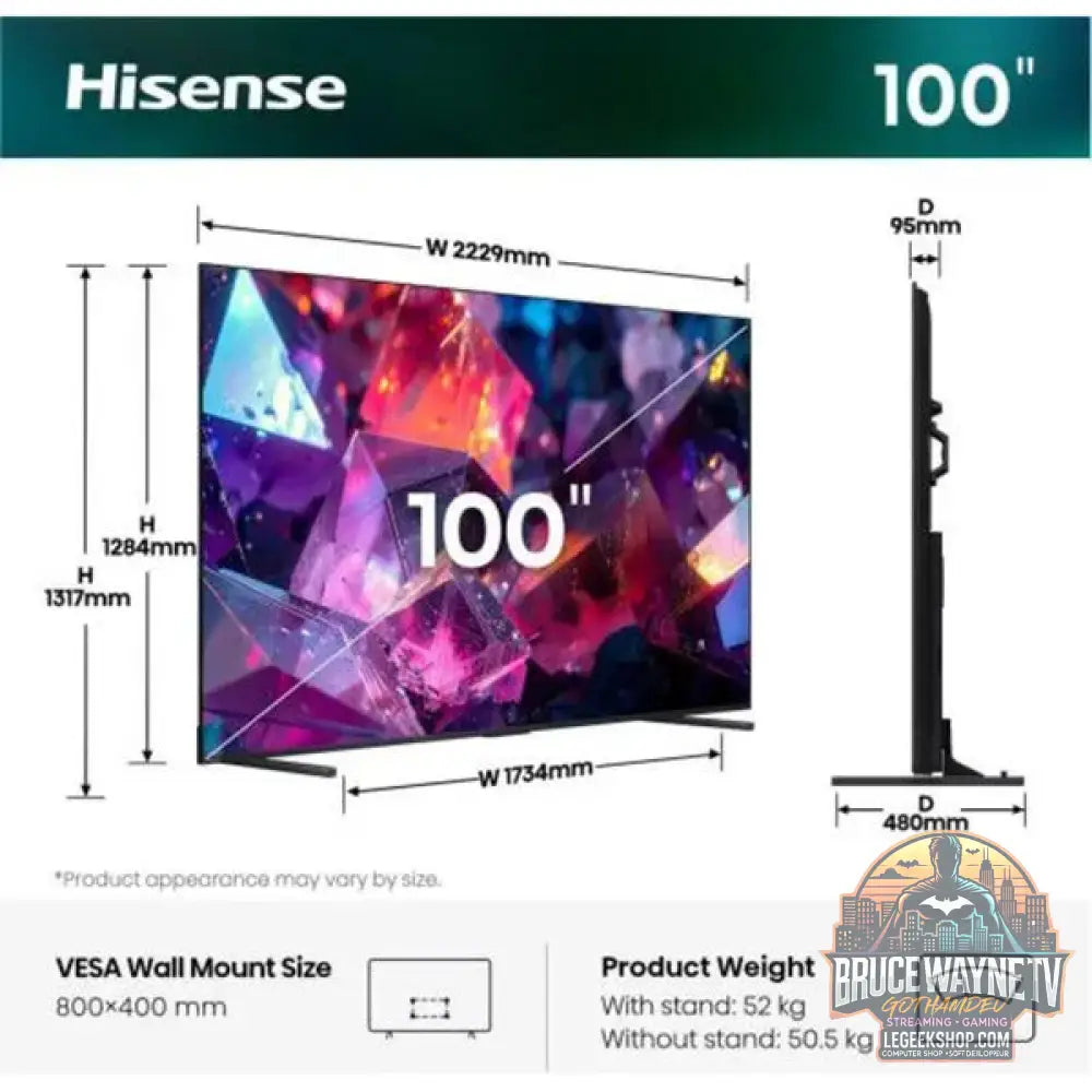 Hisense 100E7DS PRO Hi-QLED-Fernseher - Hisense - vue 9