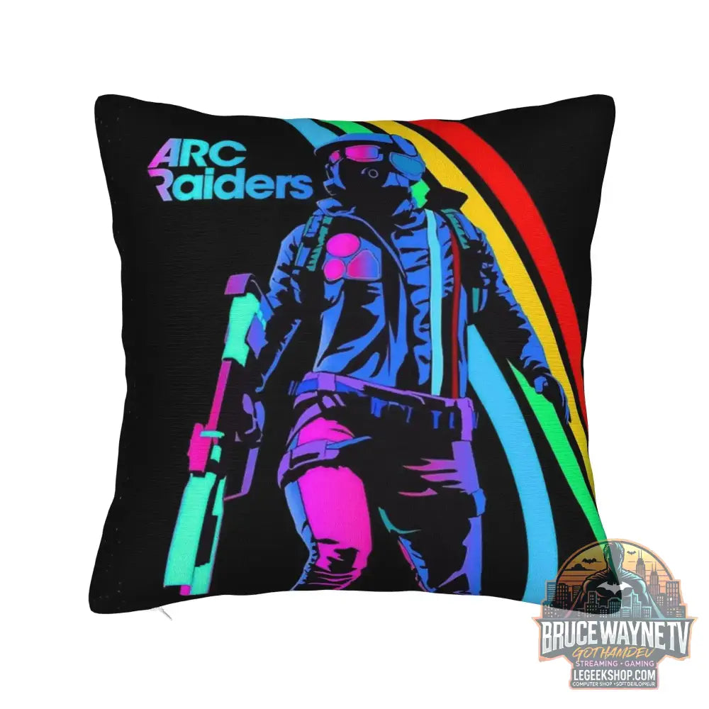Housse de Coussin Arc Raiders Rétro Déco Canapé Chambre - 15 / 300*300mm - Housse de Coussin