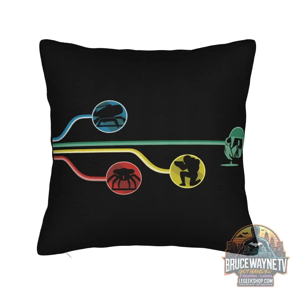 Housse de Coussin Arc Raiders Vintage Humour Déco Canapé Chambre - 2 / 300*300mm - Housse de Coussin