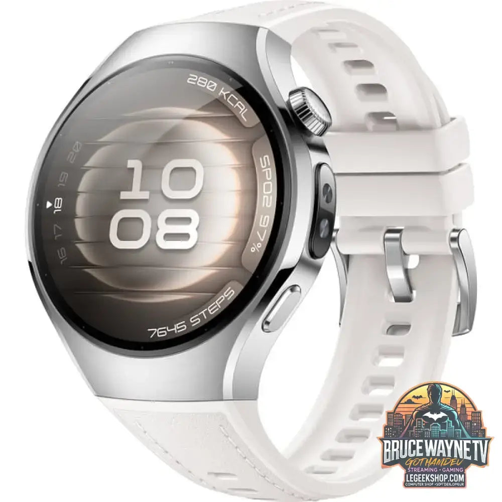Huawei Watch 5 42mm (Soc-L19L), Smartwatch silber/weiß, Komposit-Armband in weiß, Gehäuse aus Edelstahl - Huawei - vue 3