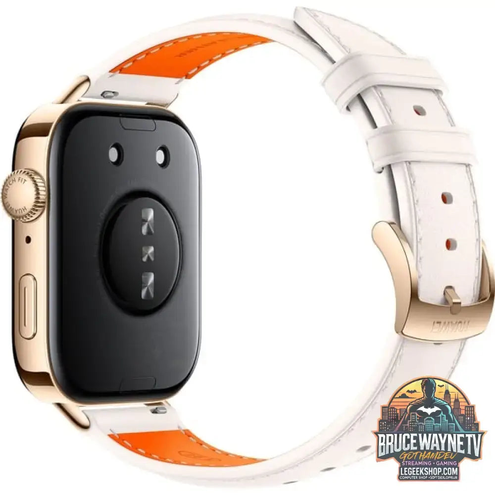 Huawei Watch Fit 3 (Solo-B19V), Smartwatch gold/weiß, Leder-Armband in weiß - Huawei - vue 4