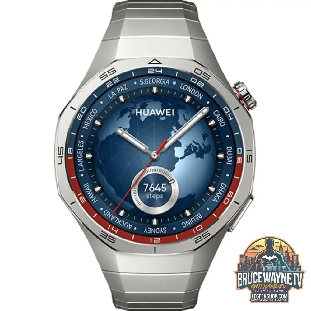 Huawei Watch GT5 PRO 46mm (Vili-B29M), Smartwatch grau, Gehäuse aus Titan und Keramik, graues Titanarmband - Huawei - vue 2