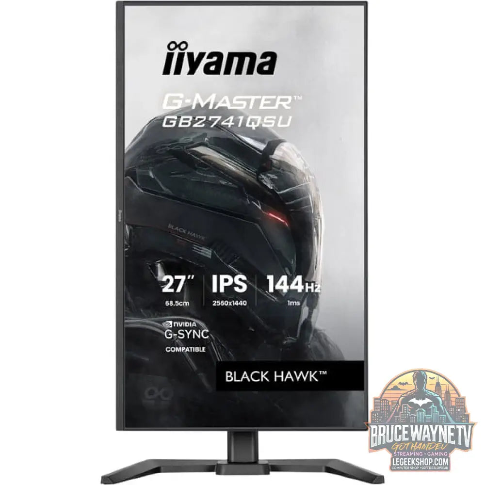 iiyama G-Master GB2741QSU-B1 Black Hawk 27" QHD/WQHD IPS 144 Hz - iiyama - vue 3