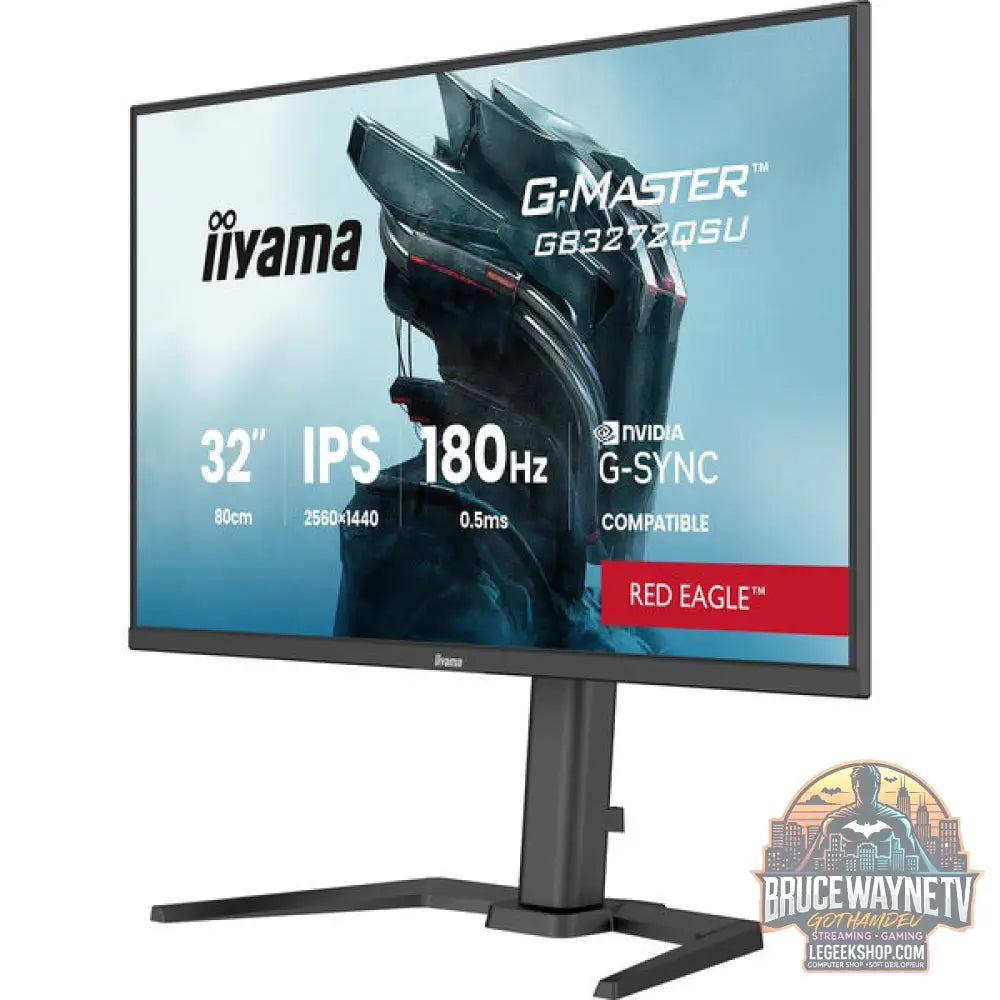 iiyama G-Master GB3272QSU-B1 Red Eagle 31,5" QHD/WQHD IPS 180 Hz - iiyama - vue 4
