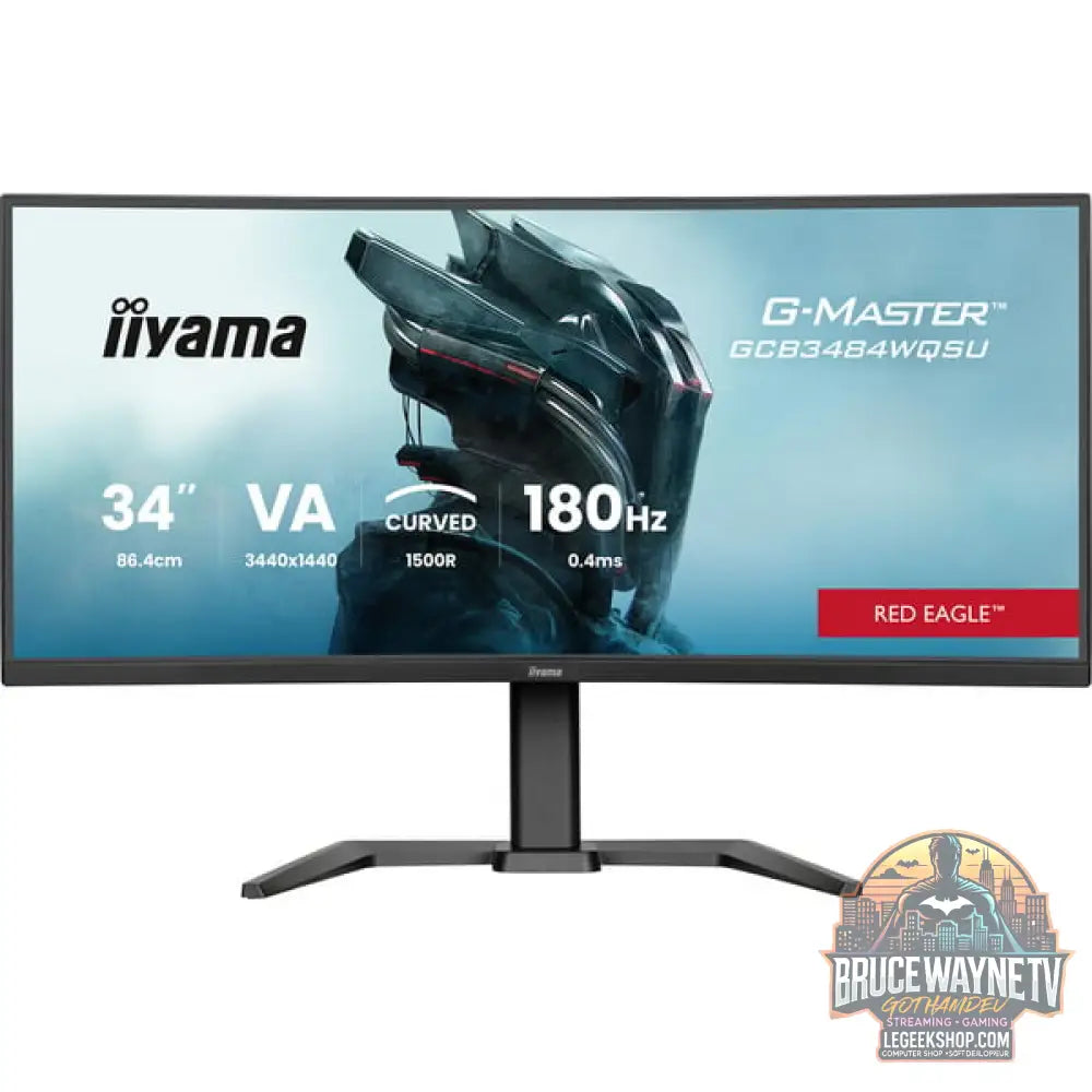 iiyama G-Master GCB3484WQSU-B1 RED EAGLE CURVED, Gaming-Monitor - vue 2