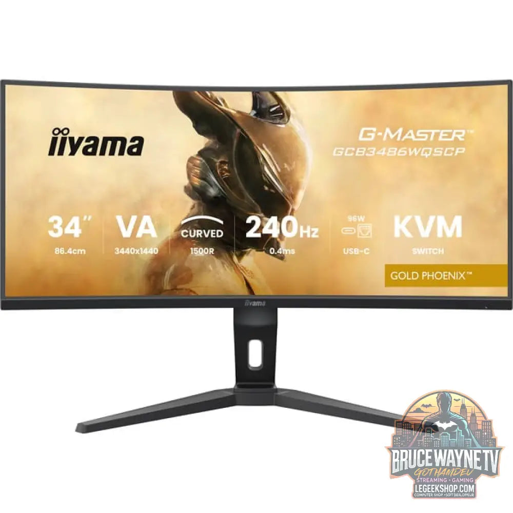 iiyama G-Master GCB3486WQSCP-B1 GOLD PHOENIX 34" QHD/WQHD VA 240 Hz - iiyama - vue 2