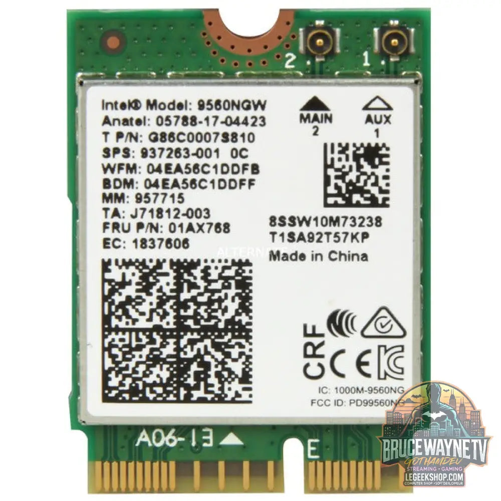 Intel® Dual Band WLAN-AC 9560 M.2, adaptateur Wi-Fi - vue 2