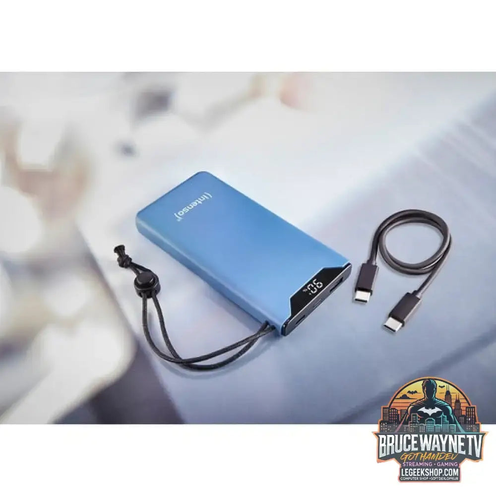 Intenso Powerbank F10000 Blue blau, 10.000 mAh, PD 3.0, Quick Charge 3.0 - Stromquelle: Steckdose, USB-C - vue 9