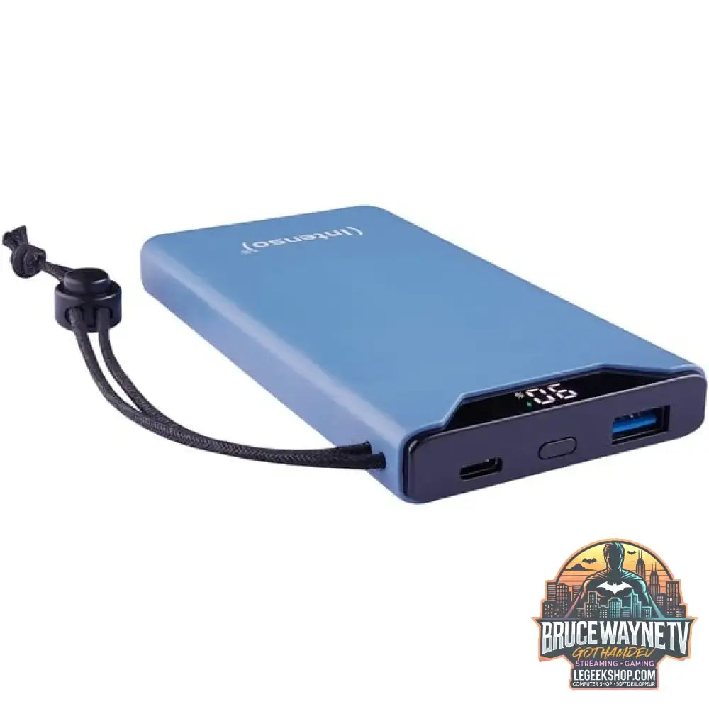 Intenso Powerbank F10000 Blue blau, 10.000 mAh, PD 3.0, Quick Charge 3.0 - Stromquelle: Steckdose, USB-C - vue 3