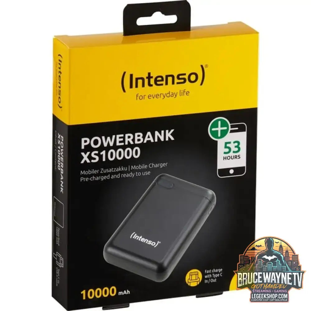 Intenso Powerbank XS10000 schwarz, 10.000 mAh - Stromquelle: USB-C, Micro-USB - vue 5