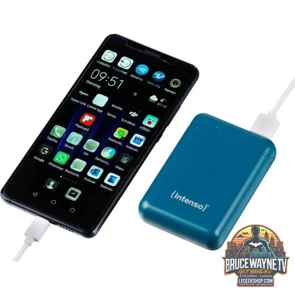Intenso Powerbank XS10000 petrol, 10.000 mAh - Stromquelle: USB-C, Micro-USB - vue 4