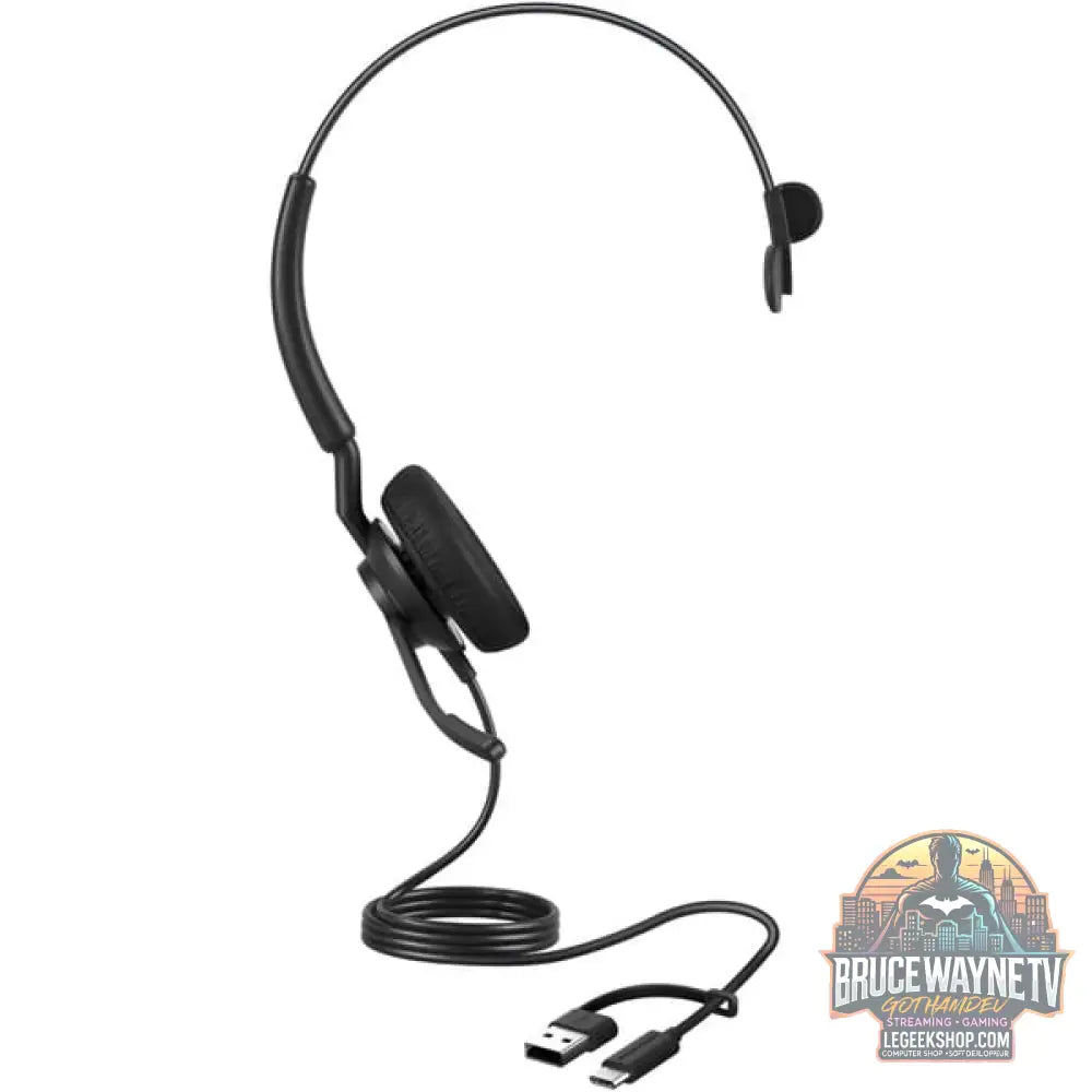 Jabra Engage 40, Headset (noir, UC, Inline Link, USB-C et USB-A, Mono) - Jabra - vue 3
