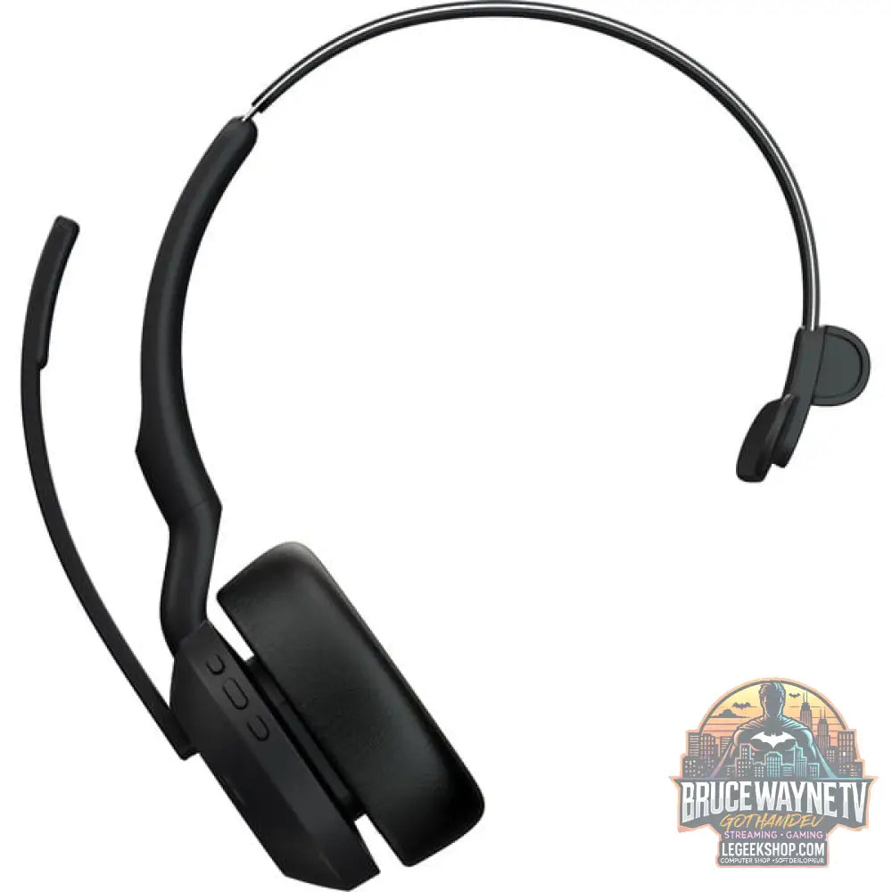 Jabra Evolve2 55, Headset noir, Mono, UC, USB-A, Link380a - Jabra - vue 3