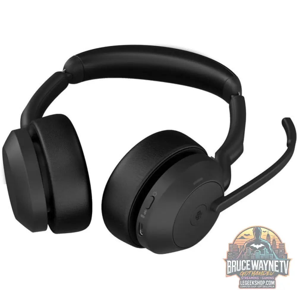 Jabra Evolve2 55, Headset (noir, Stereo, Microsoft Teams, USB-A, Link380a) - Jabra - vue 4