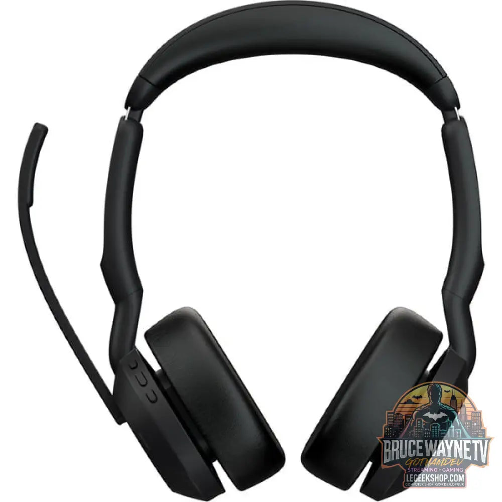 Jabra Evolve2 55, Headset (noir, Stereo, Microsoft Teams, USB-A, Link380a) - Jabra - vue 2