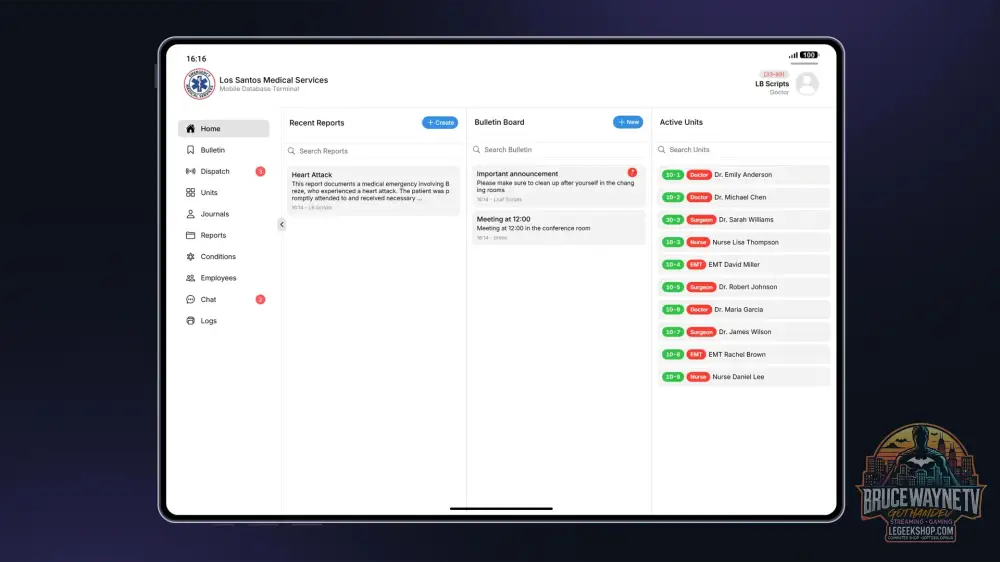 LB TABLET - Script FiveM Tablette MDT Police EMS Open Source - Scripts & Ressources FiveM