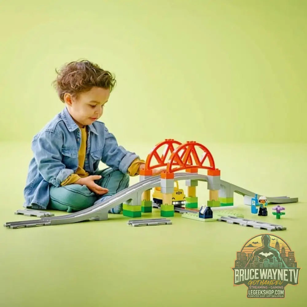 LEGO 10426 DUPLO Town Eisenbahnbrücke et Schienen - Erweiterungsset, jeu de construction - LEGO - vue 2
