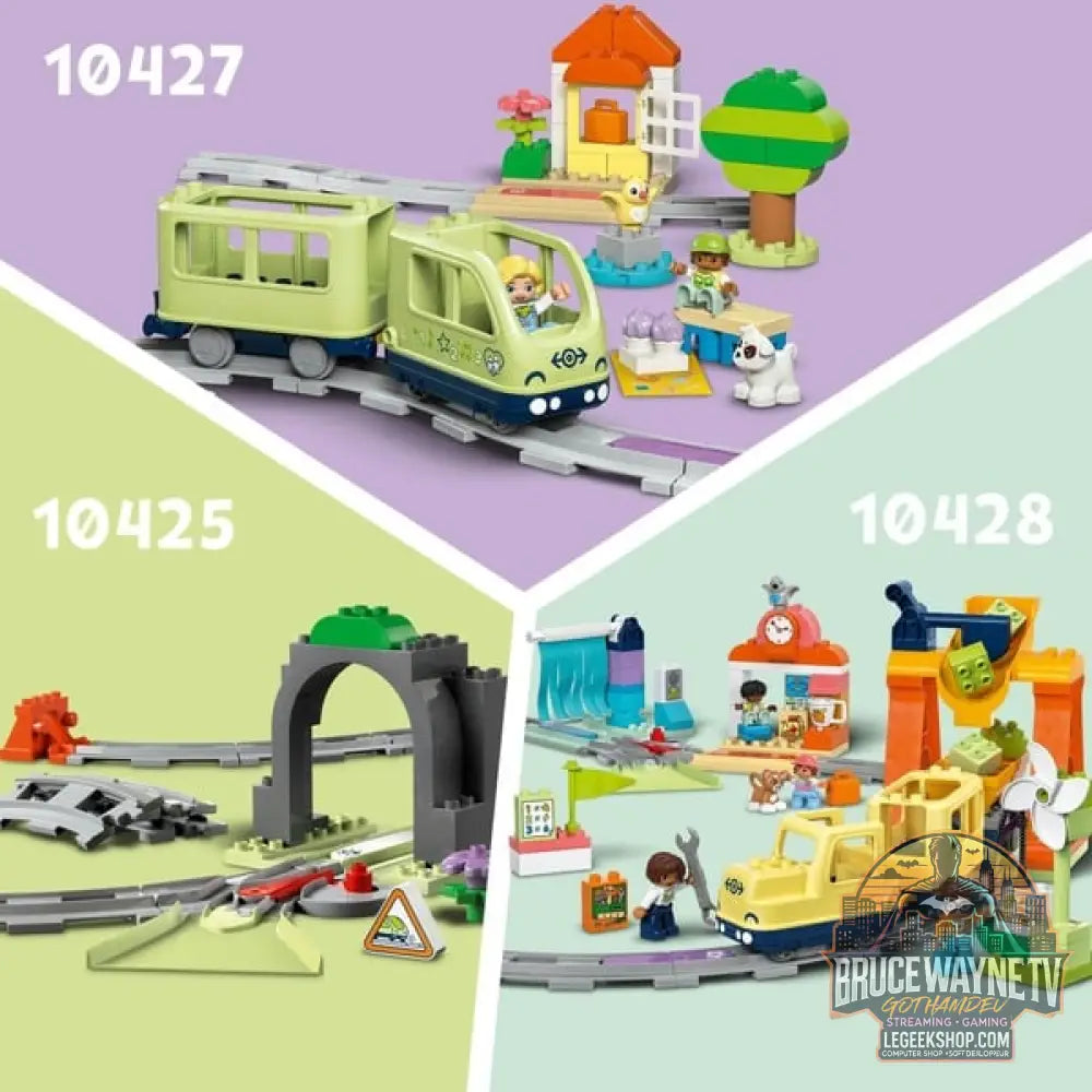 LEGO 10426 DUPLO Town Eisenbahnbrücke et Schienen - Erweiterungsset, jeu de construction - LEGO - vue 6