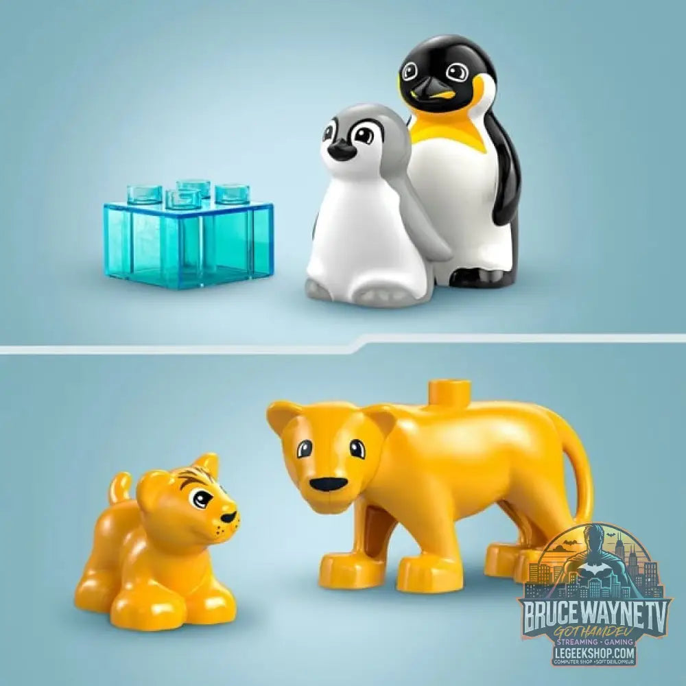 LEGO 10442 DUPLO Town Wildtier-Familien: Pinguine et Löwen, jeu de construction - LEGO - vue 4
