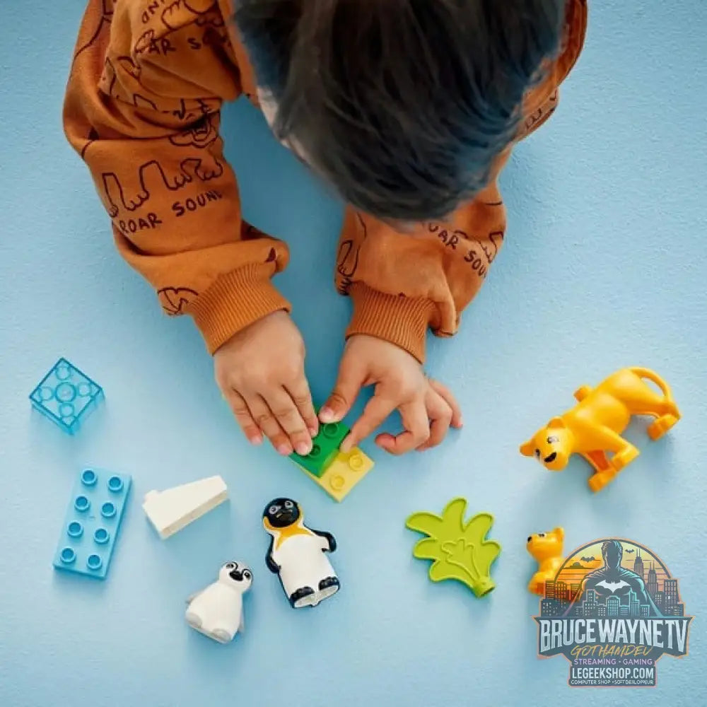 LEGO 10442 DUPLO Town Wildtier-Familien: Pinguine et Löwen, jeu de construction - LEGO - vue 6