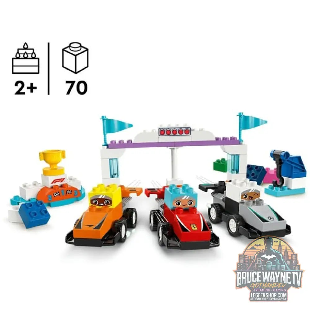 LEGO 10445 DUPLO F1 Team Rennautos avec Rennfahrern, jeu de construction - LEGO - vue 3