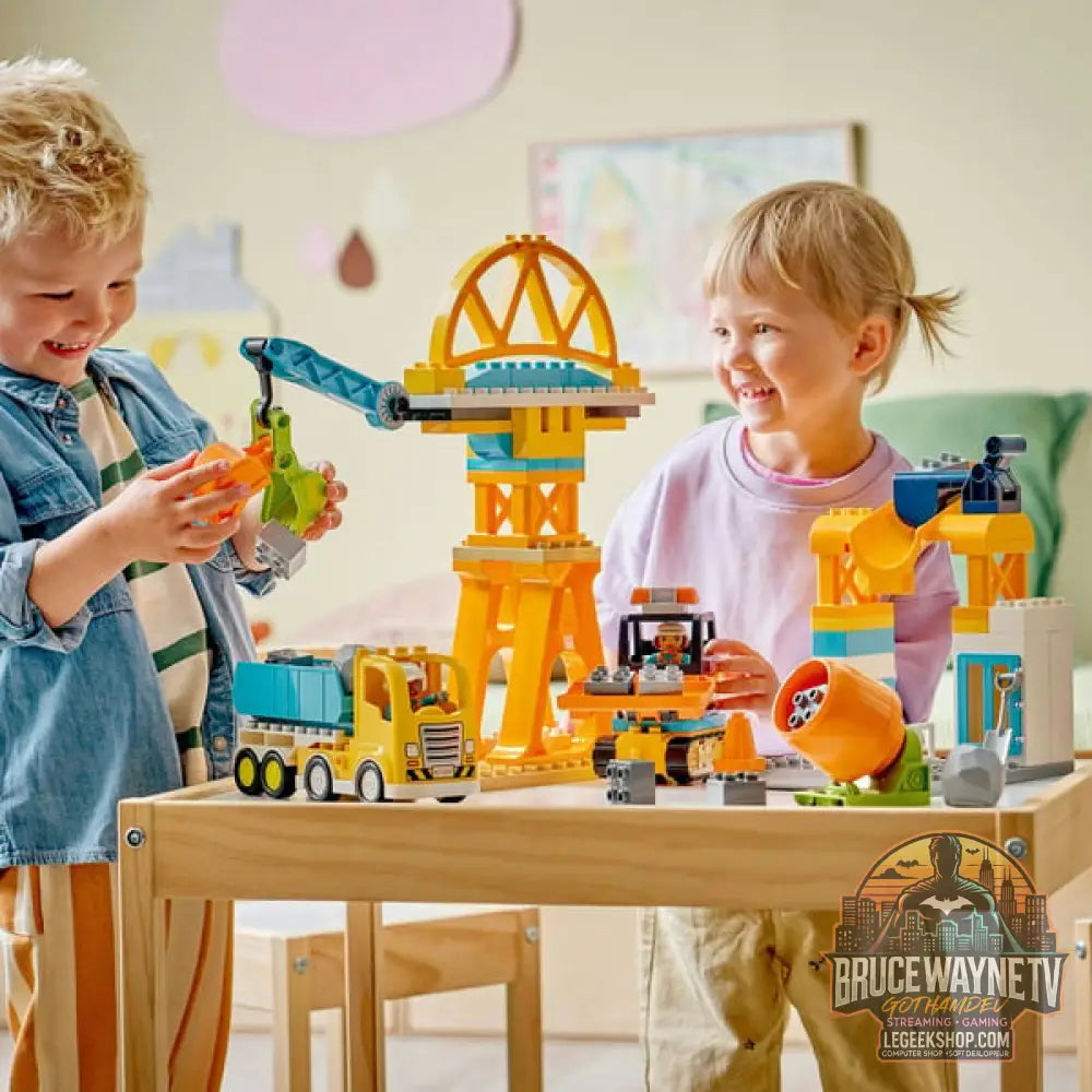 LEGO 10476 DUPLO Town Baustelle avec Baufahrzeugen - 3-in-1-Set, jeu de construction - LEGO - vue 2