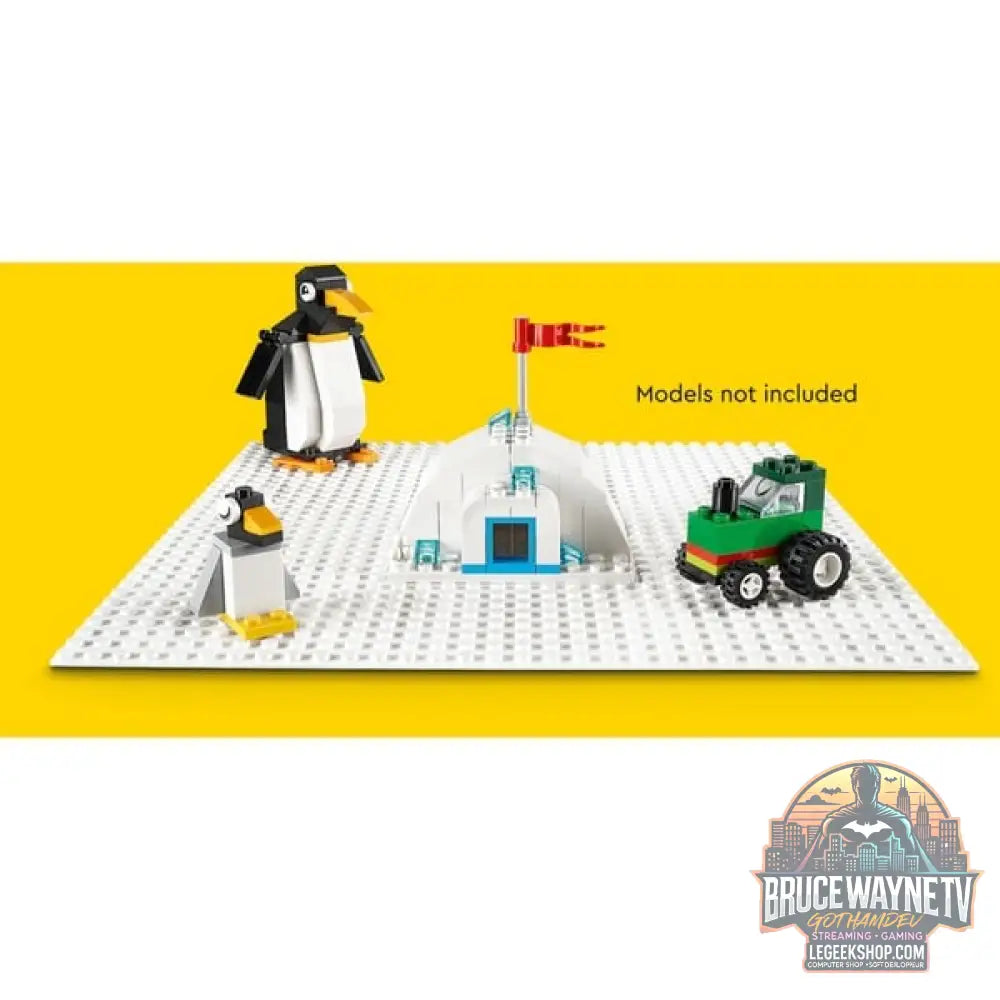 LEGO 11026 Classic Weiße Bauplatte, jeu de construction blanc, Quadratische Grundplatte avec 32x32 Noppen - LEGO - vue 5