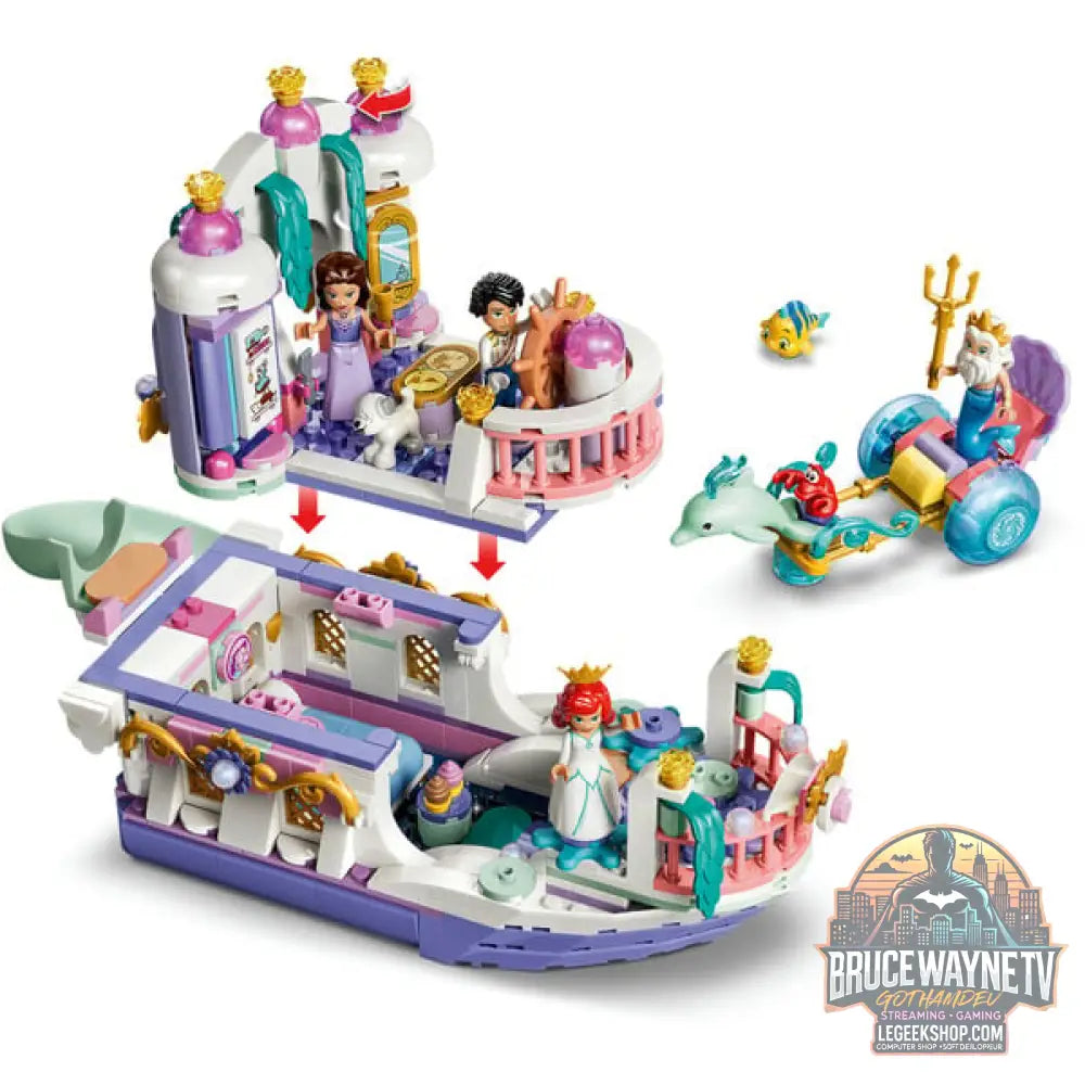 LEGO 43299 Disney Princess Arielles Königliches Hochzeitsboot, jeu de construction - LEGO - vue 3