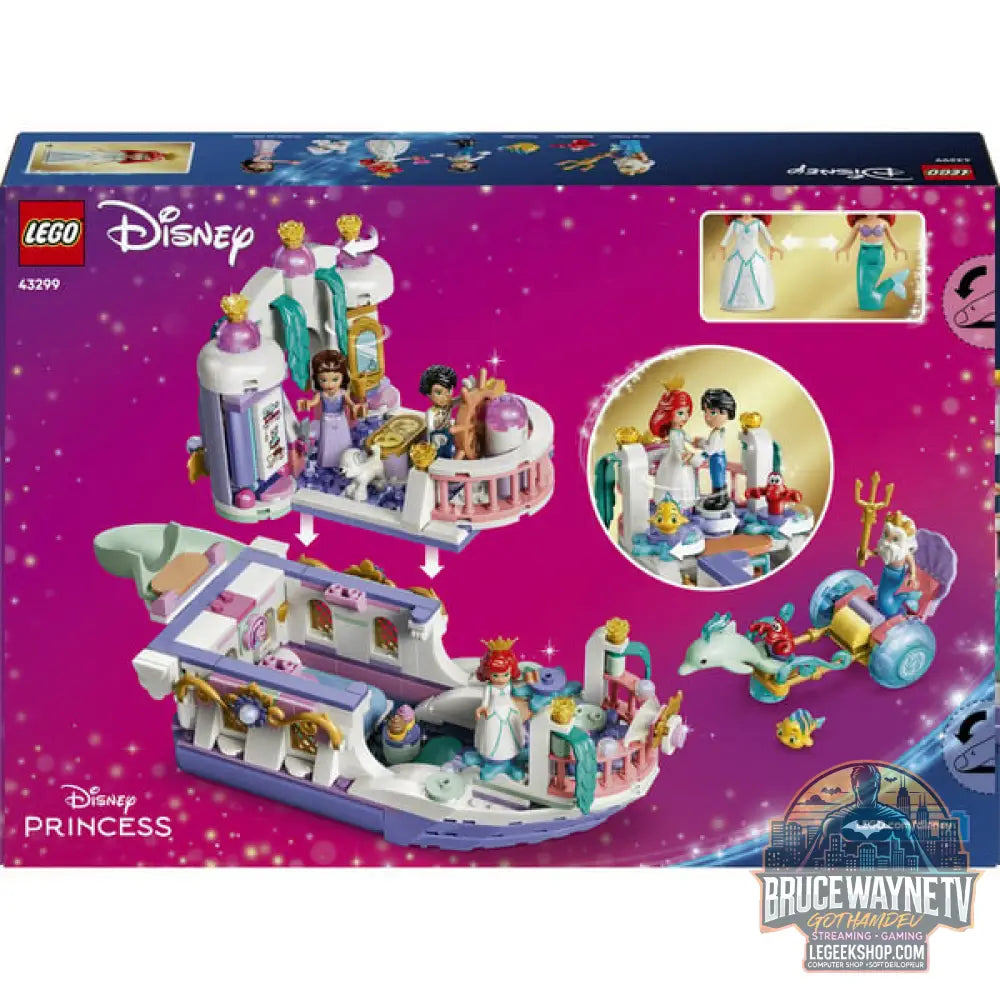 LEGO 43299 Disney Princess Arielles Königliches Hochzeitsboot, jeu de construction - LEGO - vue 7