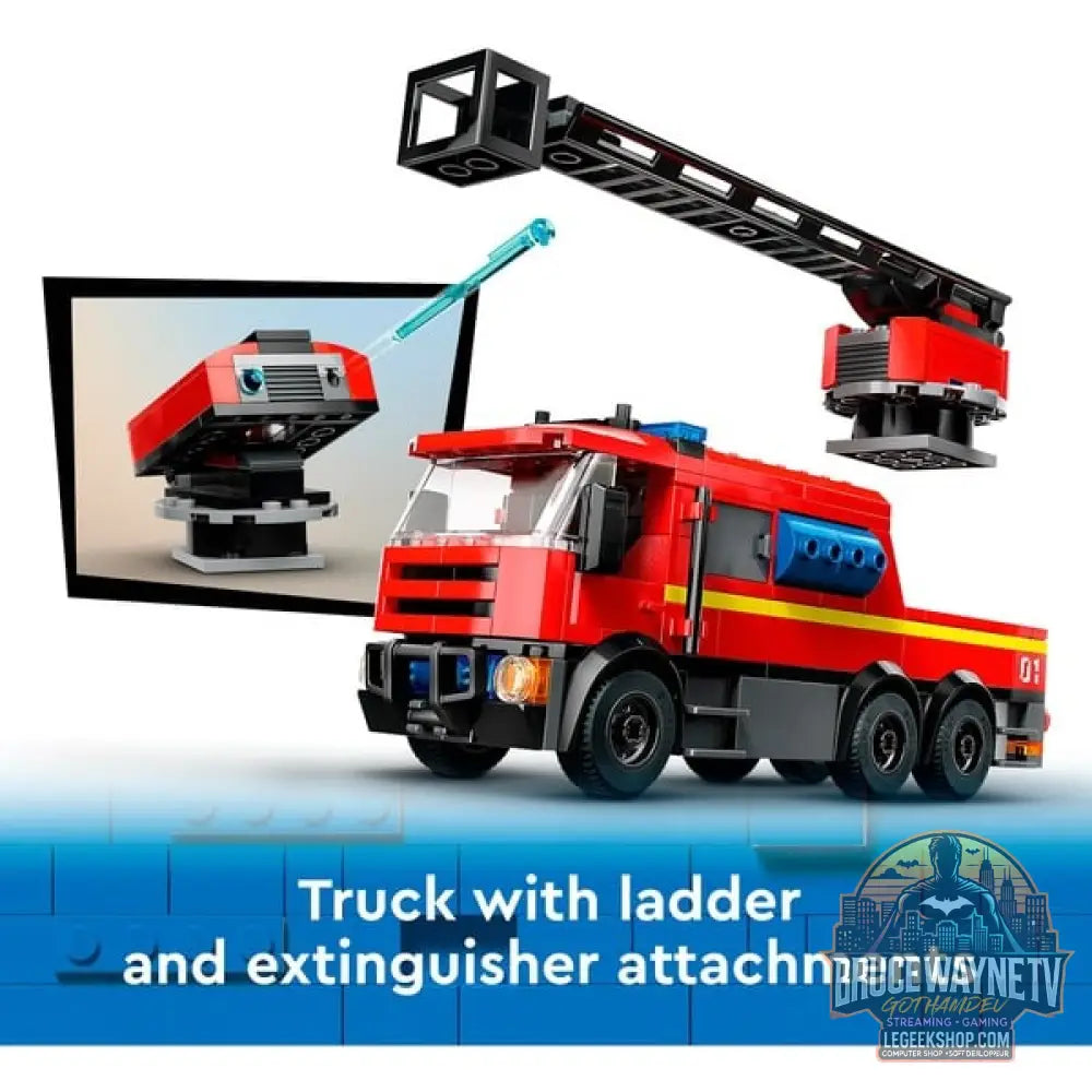 LEGO 60414 City Feuerwehrstation avec Drehleiterfahrzeug, jeu de construction - LEGO - vue 9