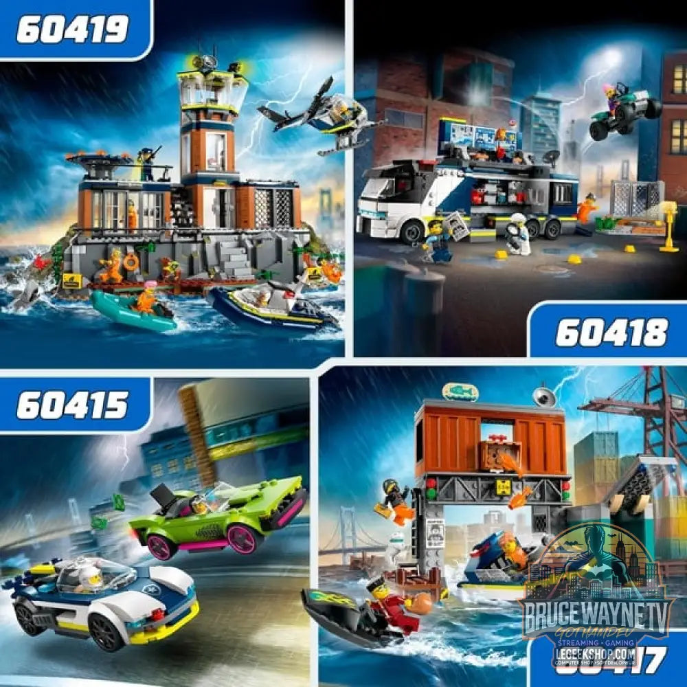 LEGO 60415 City Verfolgungsjagd avec Polizeiauto et Muscle Car, jeu de construction - LEGO - vue 6