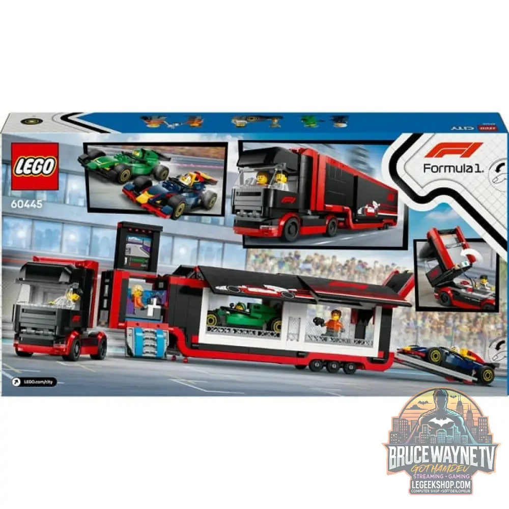 LEGO 60445 City F1 Transporter avec RB20 & AMR24 F1 Rennautos, jeu de construction - LEGO - vue 7