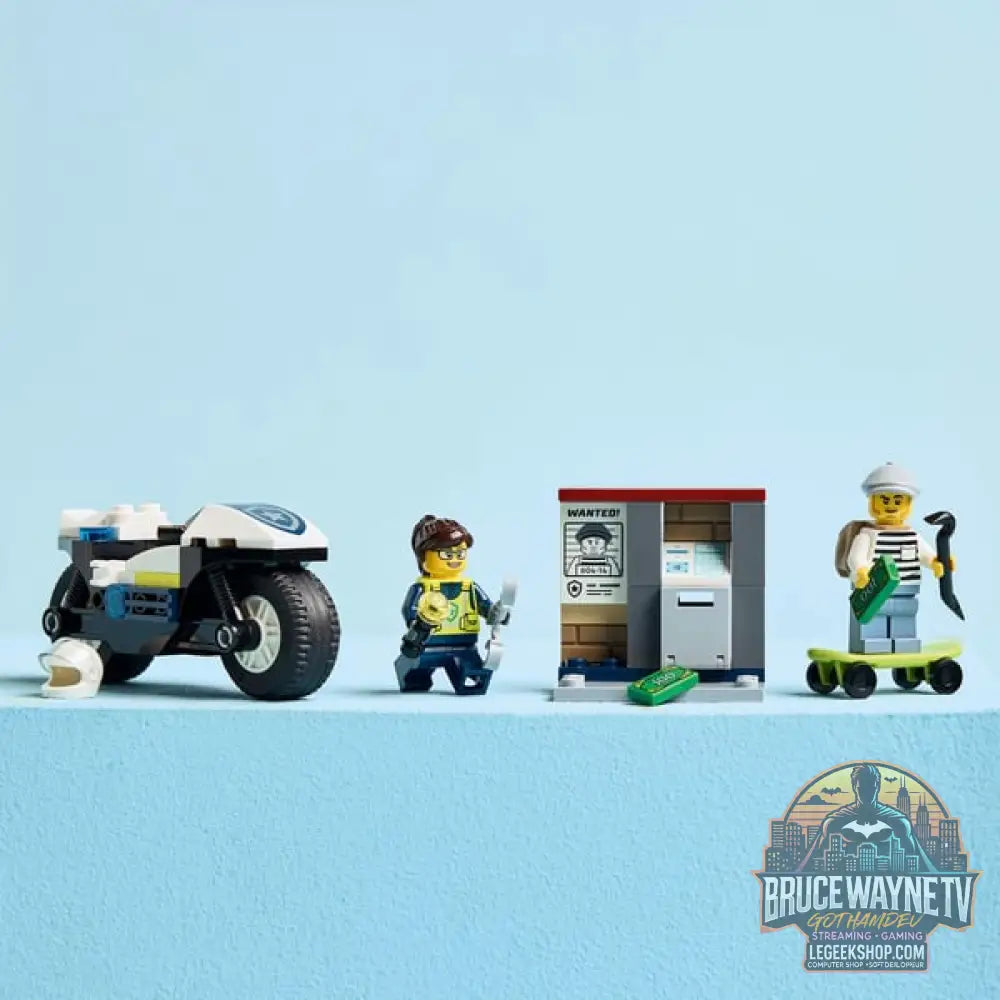 LEGO 60455 City Verfolgungsjagd avec dem Polizeimotorrad, jeu de construction - LEGO - vue 6