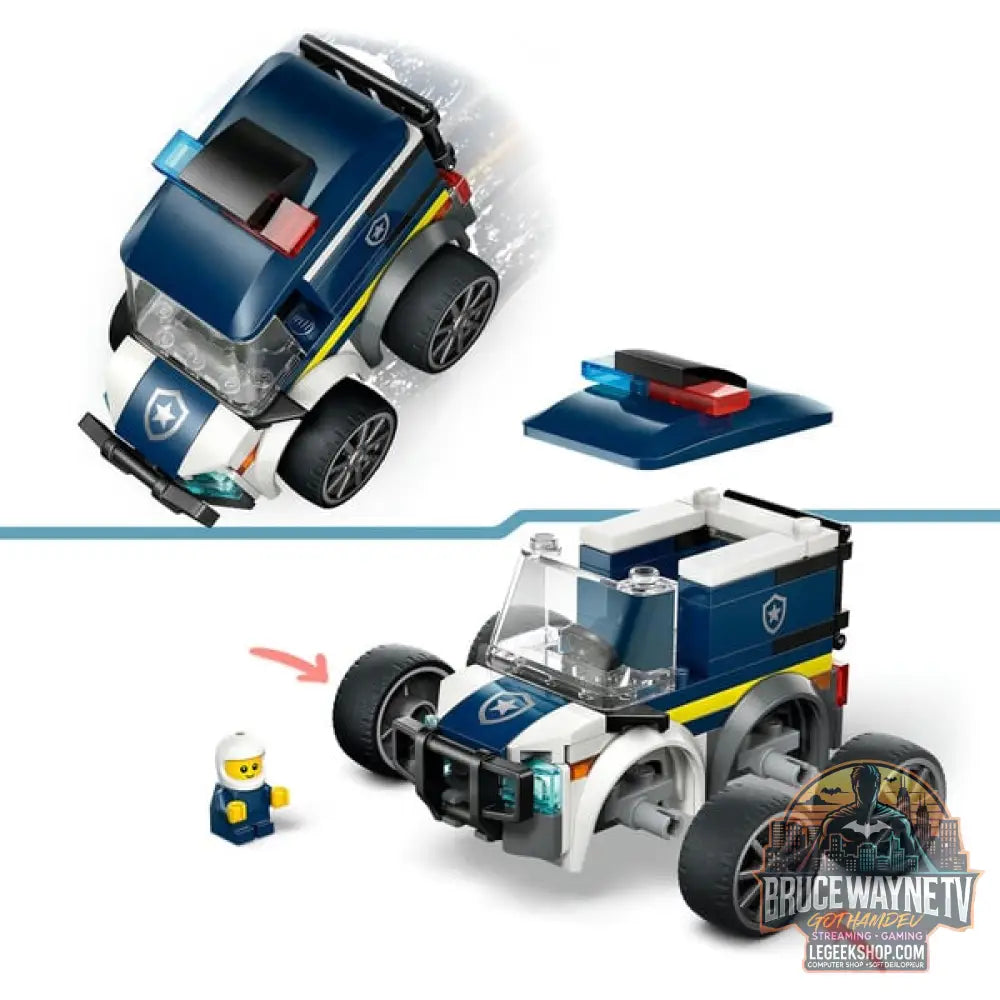 LEGO 60481 City Coole Flitzer - Polizei-Truck, jeu de construction - LEGO - vue 5