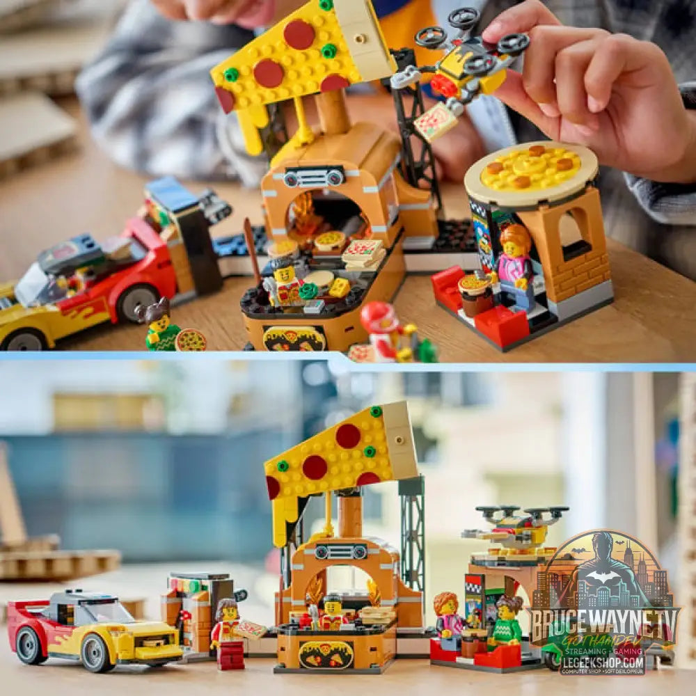 LEGO 60496 City Pizza-Liefererlebnis avec Fahrzeugen, jeu de construction - LEGO - vue 5