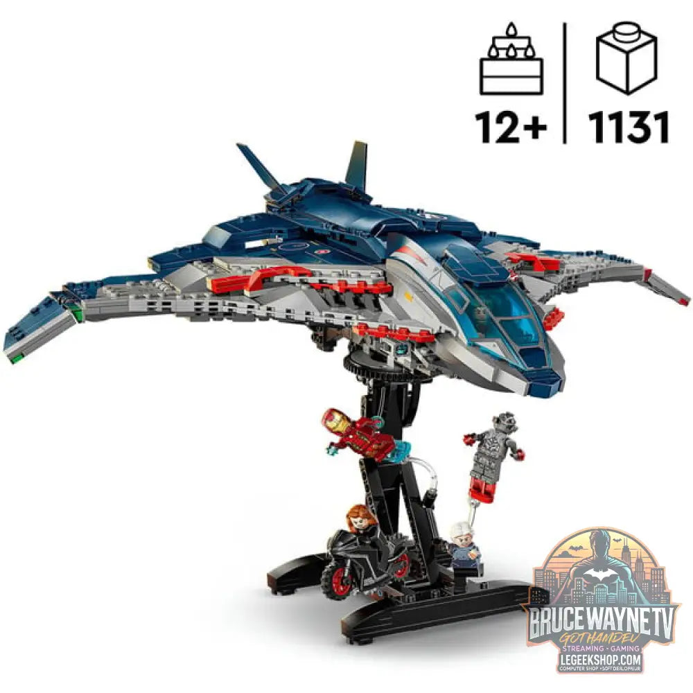 LEGO 76325 Marvel Super Heroes Avengers: Age of Ultron Quinjet, jeu de construction - LEGO - vue 3