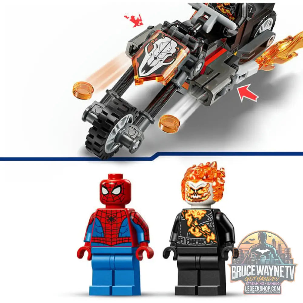 LEGO 76335 Marvel Super Heroes Spider-Man vs. Ghost Rider auf seinem Motorrad, jeu de construction - LEGO - vue 5