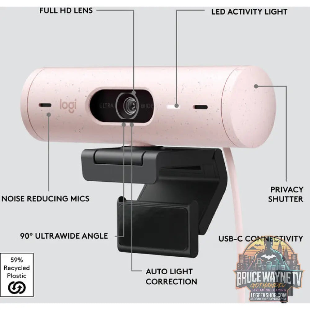 Logitech Brio 500, webcam - Logitech - vue 17