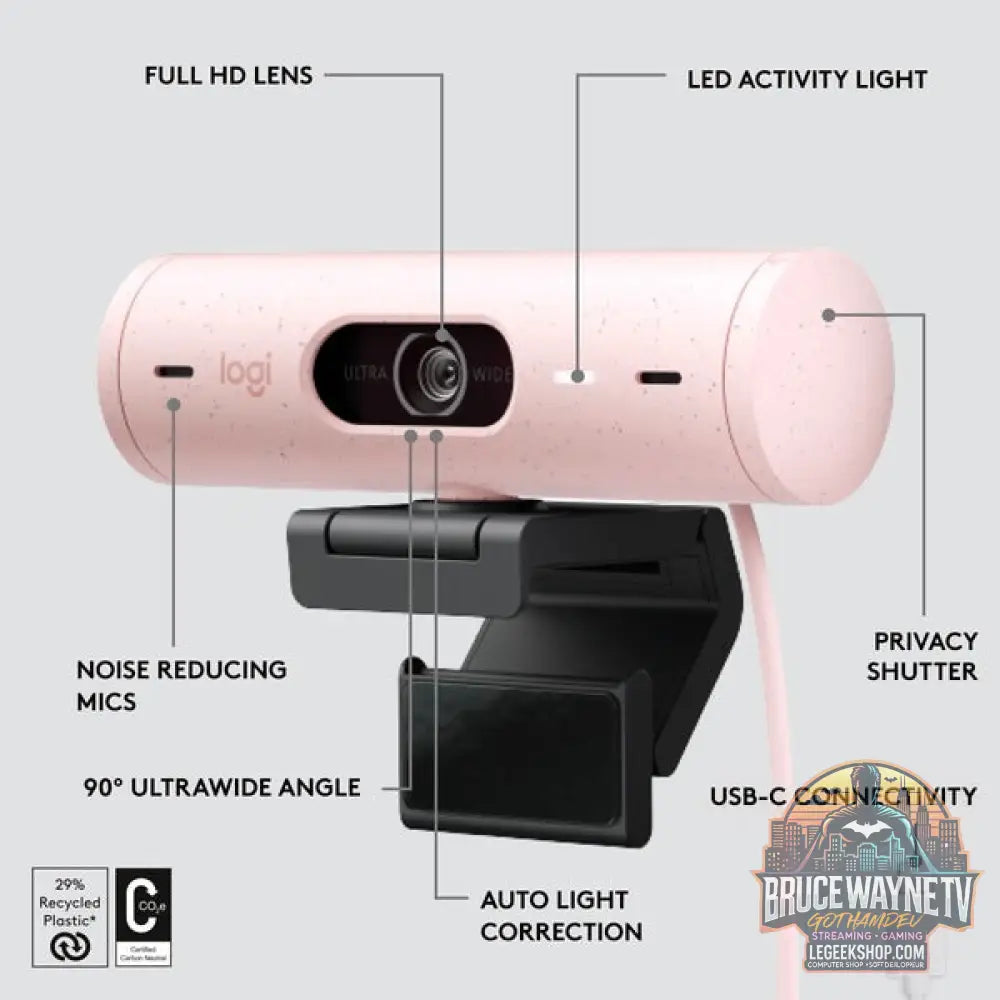 Logitech Brio 500, webcam - Logitech - vue 8