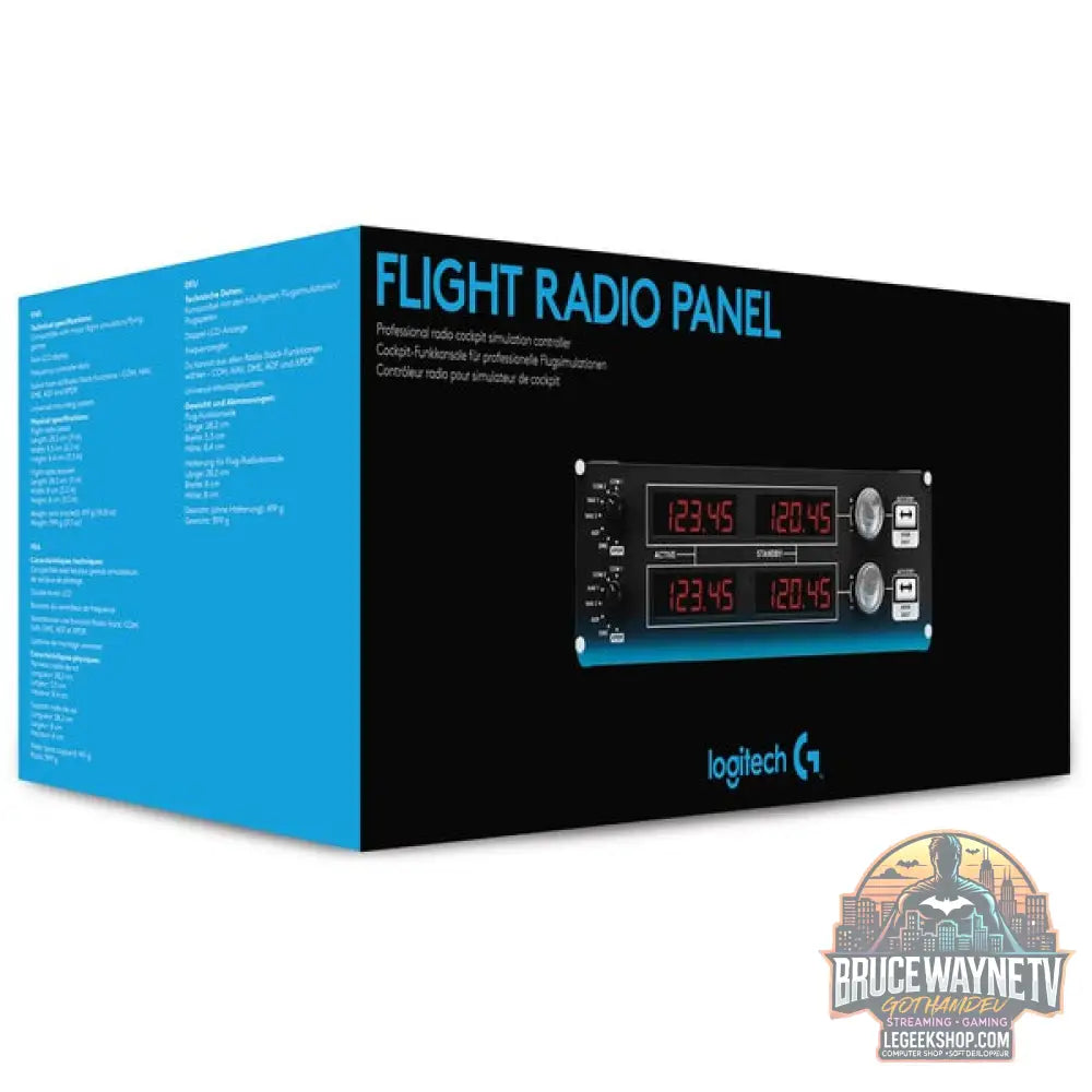 Logitech G Saitek PRO Flight Radio Panel, Instrumentenpanel - Logitech - vue 7