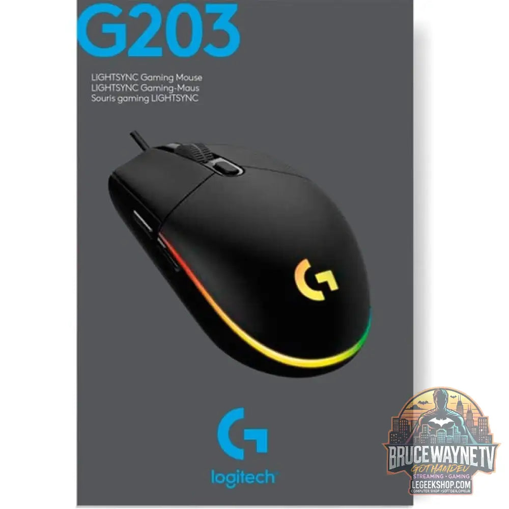 Logitech G203 LIGHTSYNC, souris gaming - vue 10