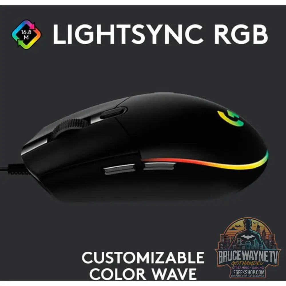 Logitech G203 LIGHTSYNC, souris gaming - vue 2