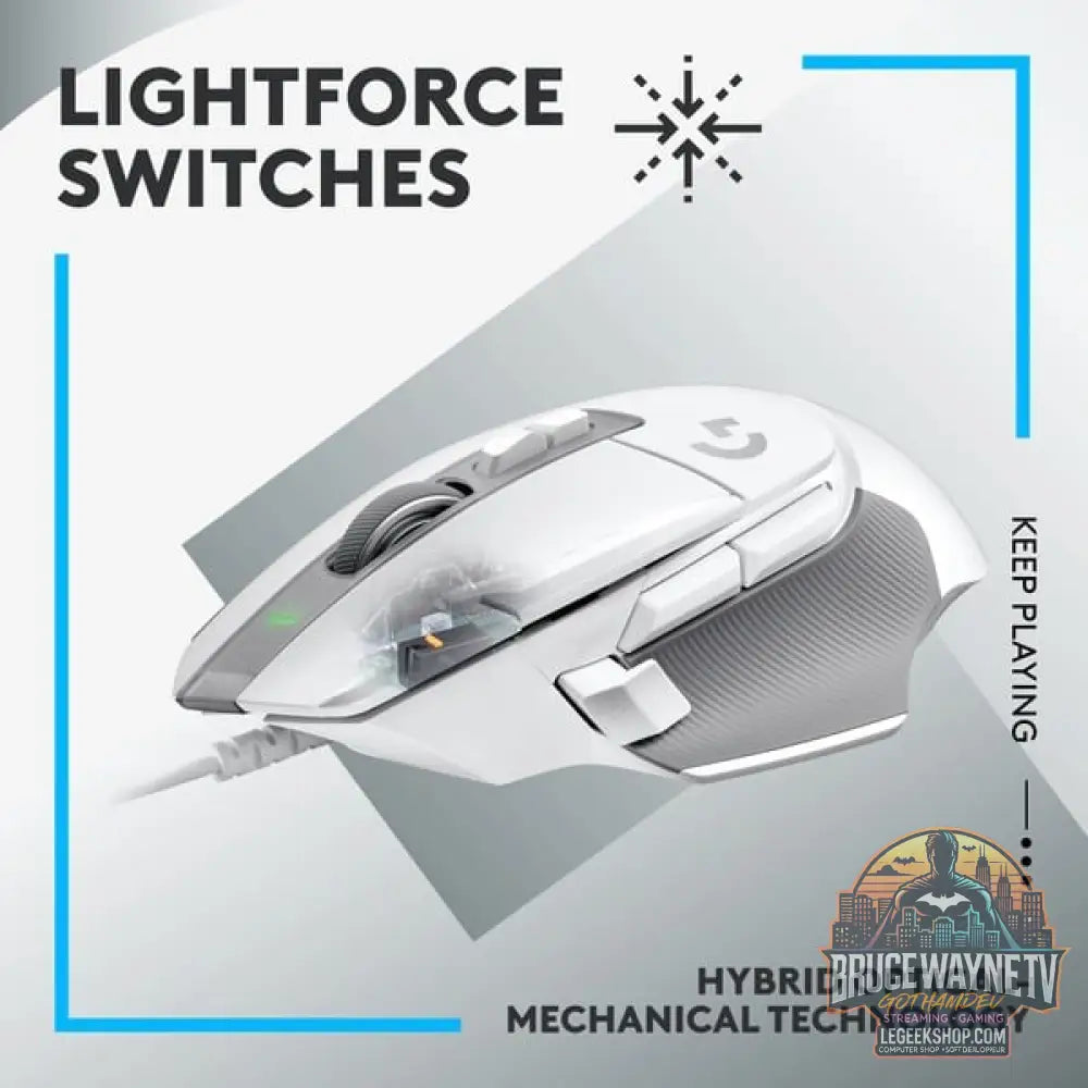 Logitech G502 X, souris gaming - vue 2
