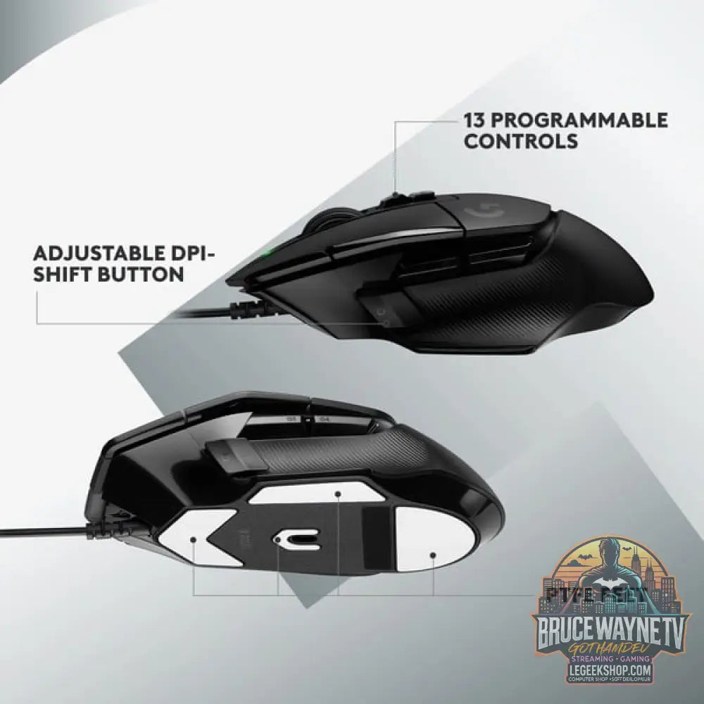 Logitech G502 X, souris gaming - vue 5